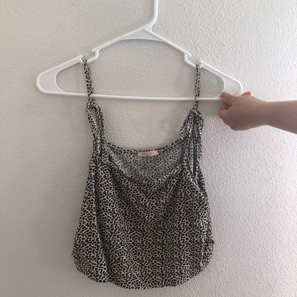 Lottie moss cheetah print tank top from pacsun